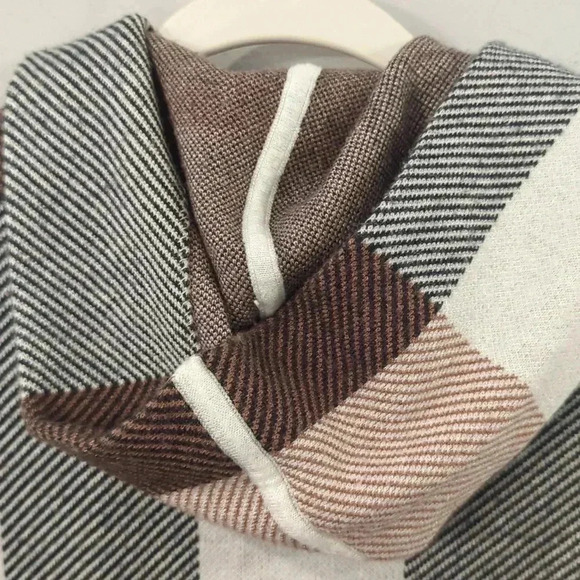 Joie Hooded Open Cardigan Sweater Plaid size Small - Picture 7 of 10